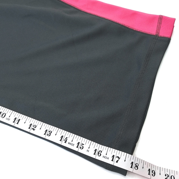 Tek Gear Gray Pink Stripe Athletic Sporty Capri Tracksuit Pants Sz L - Picture 11 of 12